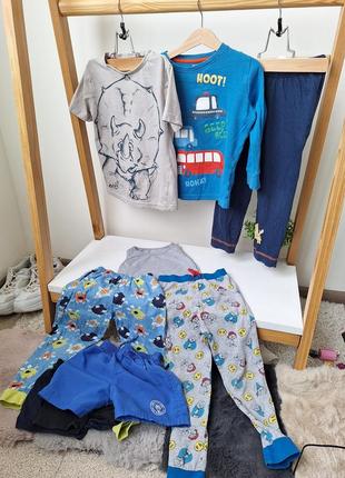Набор одежды для мальчика, футболка, майка реглан, брюки