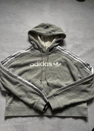 Женское худи/спортивная кофта кроп топ adidas