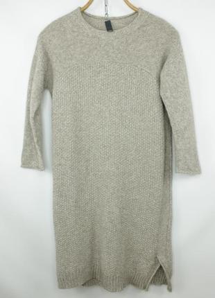 Вʼязана люкс сукня светр lorena antoniazzi wool/cashmere/mohair knit midi 3/4 sleeves dress