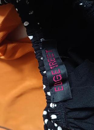 Платье сарафан в горошек горох мини летний с обьемными рукавами фонариками буфами пышными и завязкой узлом узелком на груди5 фото