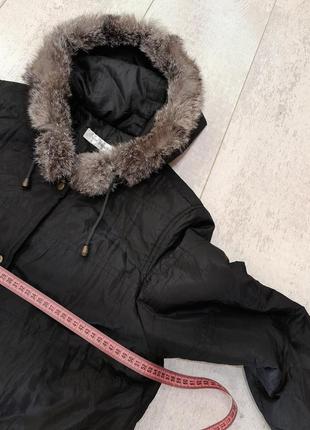 Стильная демисезонная длинная куртка парка пальто дубленка7 фото