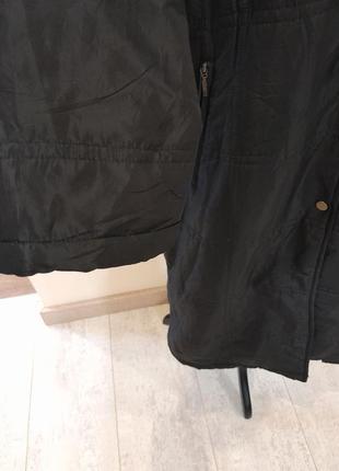 Стильная демисезонная длинная куртка парка пальто дубленка3 фото