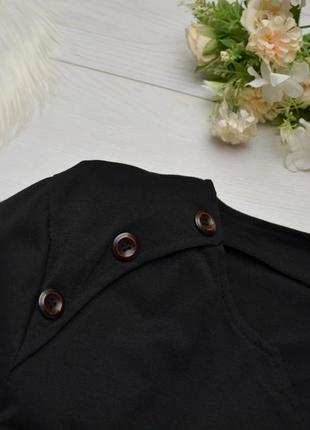 Красива чорна кофта з гудзиками shein.4 фото