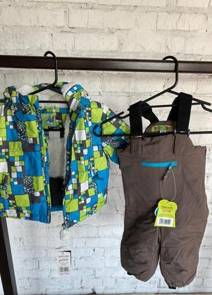 Зимний раздельный комбинезон на 1-2 года (р. 74-80)чехия мембрана премиум-качество