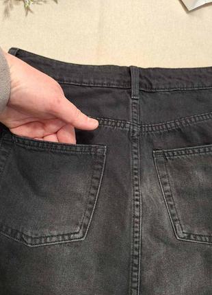 Короткая джинсовая юбка7 фото