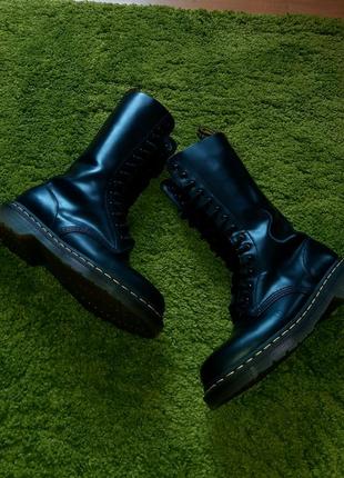 Ботинки dr martens 1914 black smooth кожаные высокие сапоги кроссовки 1b607 фото