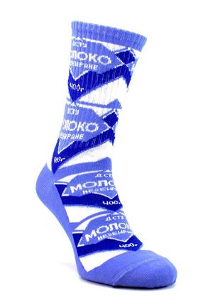 Мужские высокие носки сгущенное молоко 41-45 синие носки сгущенка4 фото