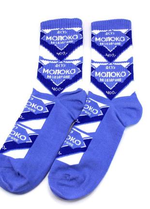 Мужские высокие носки сгущенное молоко 41-45 синие носки сгущенка10 фото