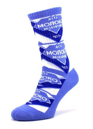 Мужские высокие носки сгущенное молоко 41-45 синие носки сгущенка2 фото