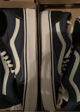 Кеди vans old skool navy сині колір синій олд скул замша і текстиль розміри 35-42 knu skool кну