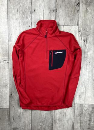 Berghaus кофта толстовка m размер флисовая красная оригинал