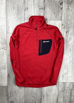 Berghaus кофта толстовка m размер флисовая красная оригинал1 фото