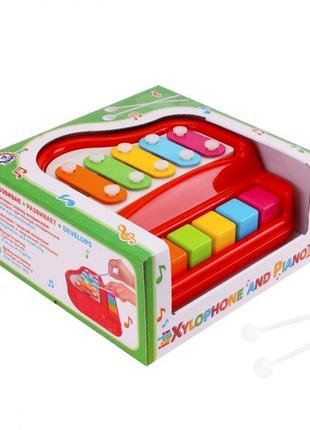 Іграшка ксилофон-фортепіано технок 8201