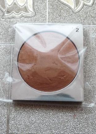 Сияющая пудра - бронзер- румяна collistar extra light compact powder  2 cognac2 фото