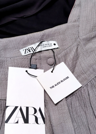 Брендовая шикарная блуза топ zara турция этикетка6 фото