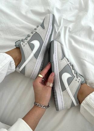 Кроссовки nike sb dunk grey