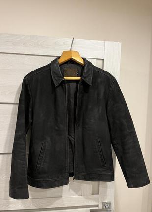 Куртка шкіряна pepe jeans buffalo leather розмір м оригінал2 фото