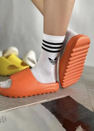 Yeezy slide orange1 фото