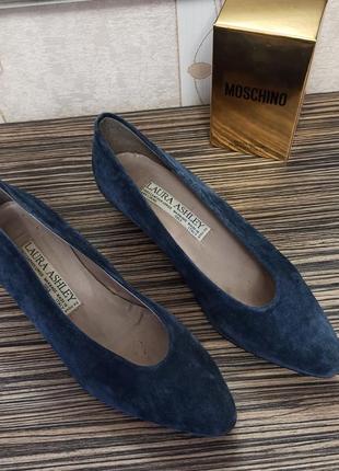 Туфли женские синие замша laura ashley итальялия1 фото