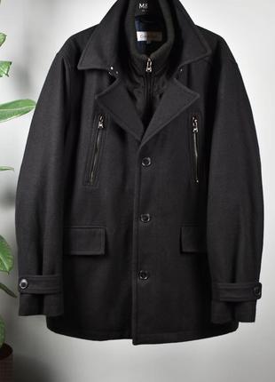 Calvin klein чоловіче пальто чорне вовняне з підкладкою розмір2 фото