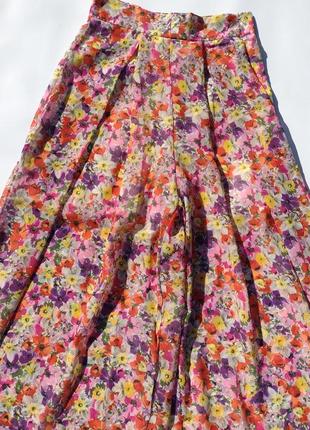 Летние лёгкие цветочные брюки палаццо aa&zz3 фото