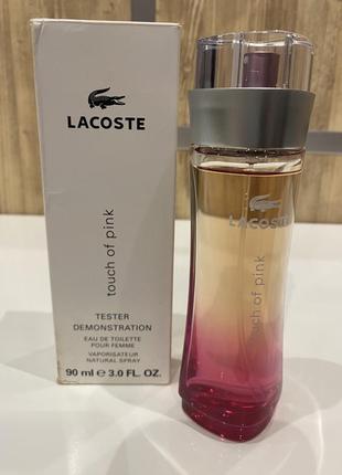 Lacoste touch of pink туалетная вода тестер 90 мл, оригинал1 фото