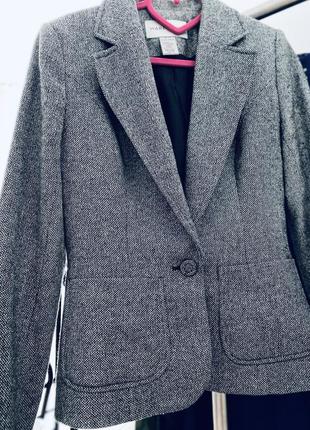 Шикарный шерстяной пиджак, жакет шерстяной2 фото