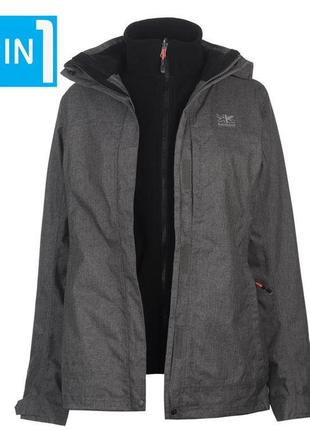 Жіноча куртка karrimor 3 в 1 вітровка waterproof фліска