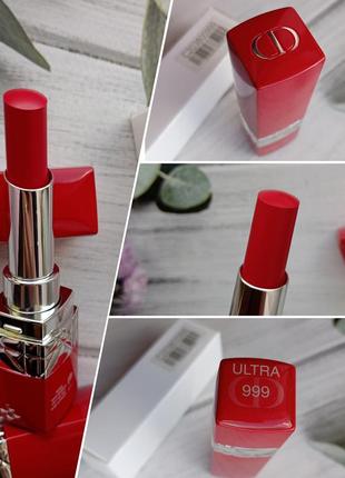 Стійка зволожувальна помада для губ rouge dior ultra rouge