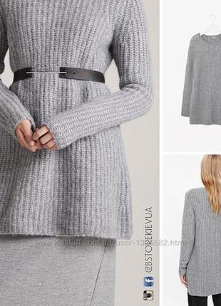 Cos натуральний сірий светр із альпаки і вовни шерстяний1 фото