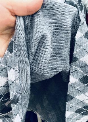 Шикарная вязаная юбка в клетку с пуговицами, amaranto9 фото
