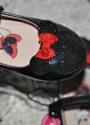28/32 размер новые фирменные туфли балетки девочке minnie mouse минные маус lc waikiki вайки7 фото