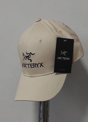 Arc'teryx кепка арктерікс бежева біла унісекс блайзер бейсболка arcteryx outdor тренд