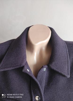 Теплая рубашка-куртка из смеси шерсти3 фото