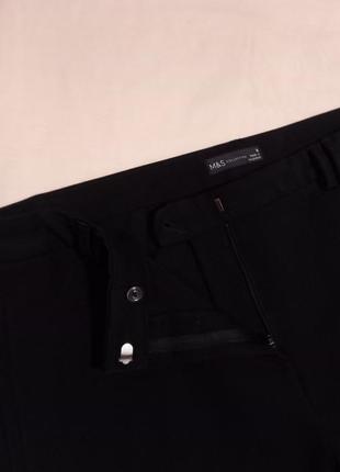 Черные классические брюки брюки батал зауженные к низу5 фото
