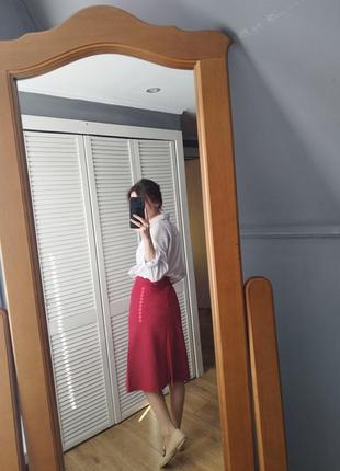 Красная миди юбка xs2 фото