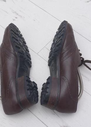 Bally vasano shoes leather brown корчиневі броги мокасини туфлі вінтажні6 фото