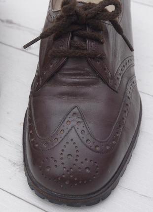 Bally vasano shoes leather brown корчиневі броги мокасини туфлі вінтажні7 фото