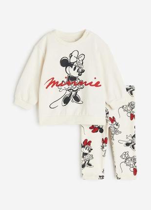 Комплект кофта штани костюм для дівчинки оригінал h&m  disney