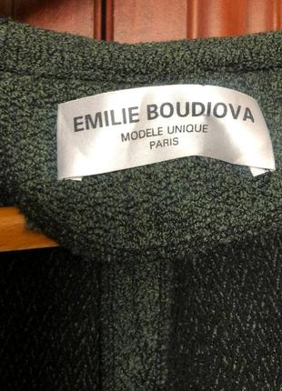 Шикарное эксклюзивное пальто французского дизайнера emilie boudiova8 фото