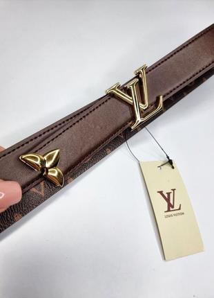 Двусторонний ремень в стиле lv louis vuitton лв люи витон5 фото