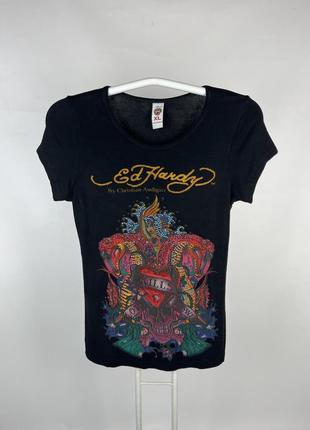 Ed hardy christian audigier футболка женская y2k