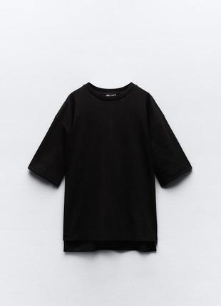 Zara бавовняна футболка оверсайз, толстовка, світшот6 фото