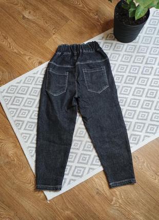 Дитячі джинси мом для дівчинки турція 4-6 років2 фото