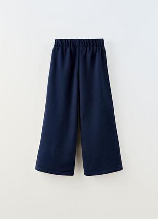 Zara модні фірмові широкі штани кльоші  зара на дівчинку брюки бренд спортивні2 фото