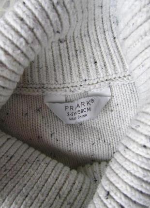 Хлопковая кофта гольф водолазка свитер джемпер с высоким воротником primark3 фото