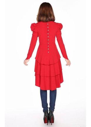Червона блуза класика готика вікторіанський стиль chic star 2хл