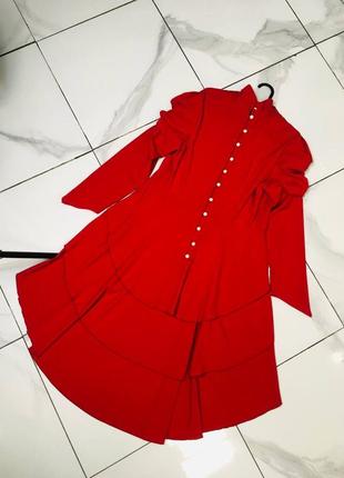 Красная блуза классика готика викторианский стиль chic star 2хл9 фото