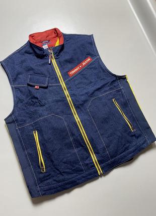 Tommy vintage жилетка джинсовая4 фото