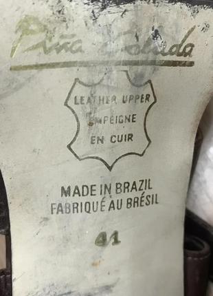 Босоножки pina colada натур. кожа р.39/40 ст. 26/25,5см бразилия5 фото